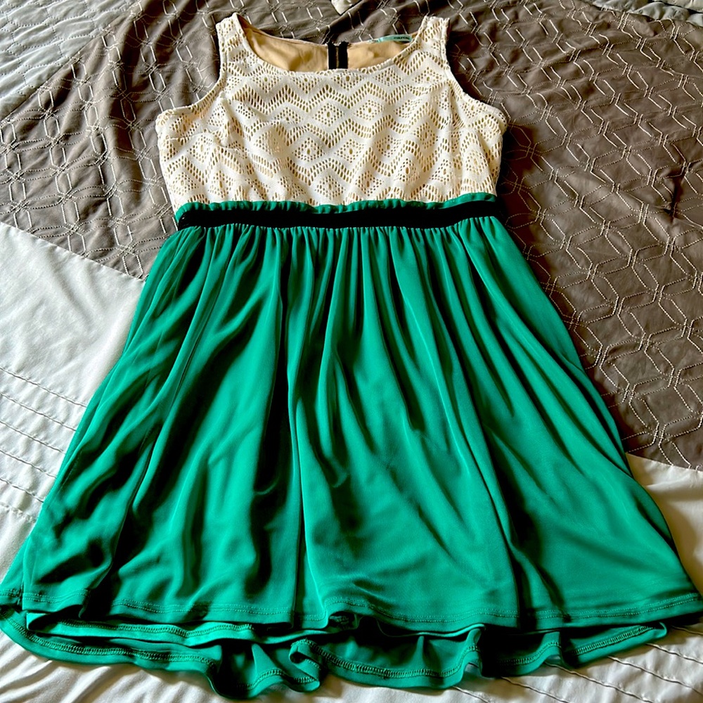 MAURICES-Lrg-teal spring dress